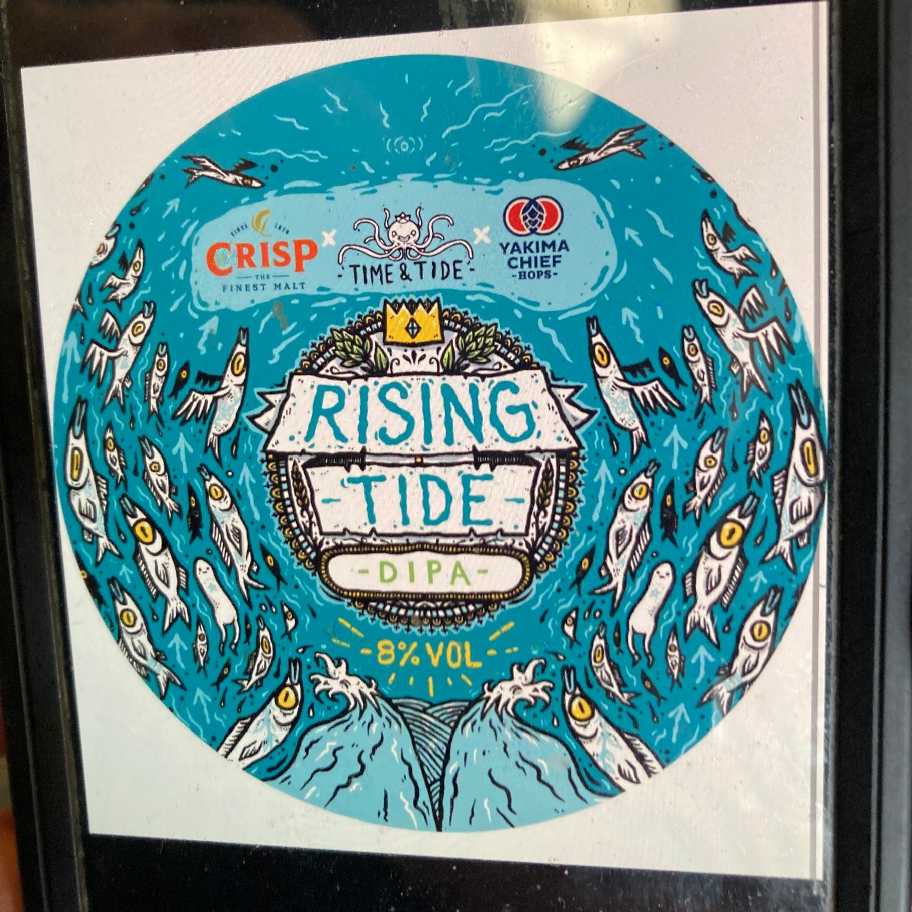 Rising Tide DIPA at the Rising Tide Craft Beer Festival at Canterbury Cathedral Lodge in November 2024.