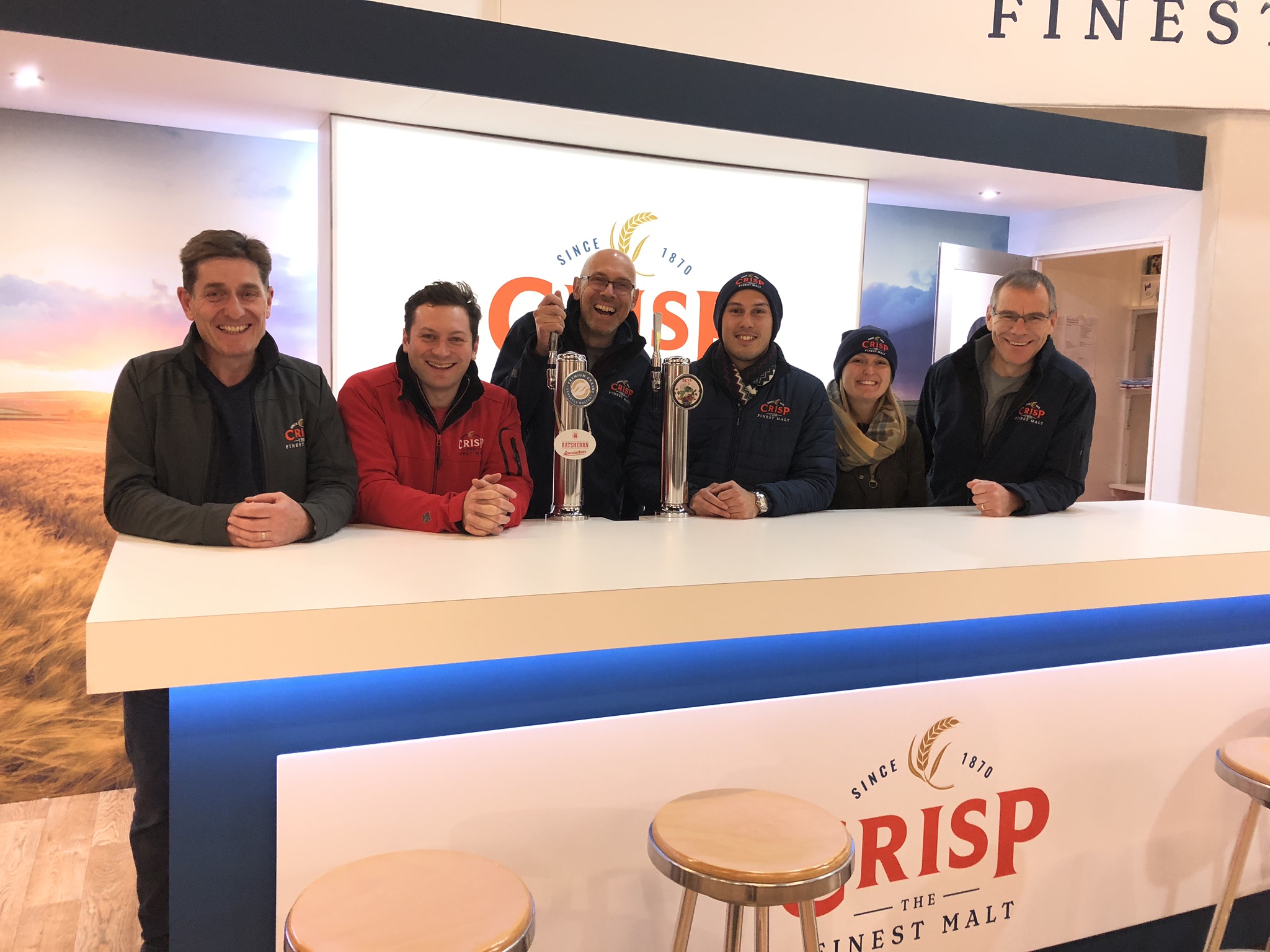 Rob Moody and the Crisp Malt Team
