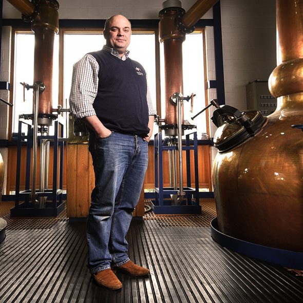 Andrew Nelstrop at The English Whisky Company. Photo by Anthony Kelly