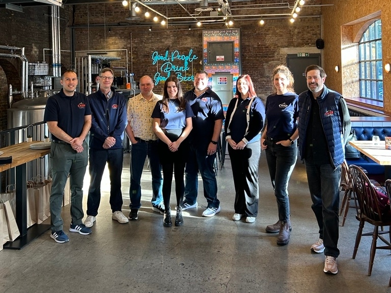 Crisp Malt Events 2025. | Team picture of all the Crisp Malt team as a craft brewers