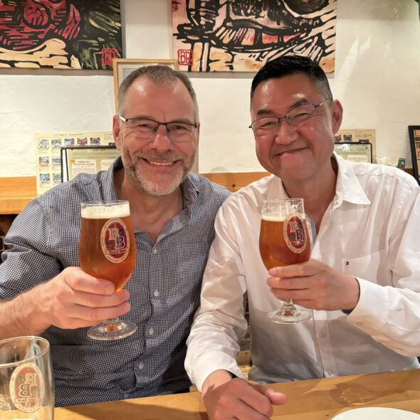 Steve LePoidevin shares a pint made with Crisp Malt