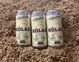 Kölab beer tins, a sustainable Kölsch brewing at Lakedown craft brewery